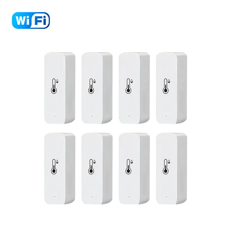 Tuya Smart WiFi Temperature Humidity Sensor Indoor Hygrometer Thermometer APP Remote Monitor Compatible with Alexa Google