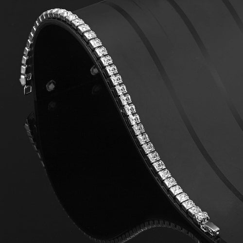 Colgante Tenis Chain de Plata de Ley 925 con Cristales SWAROVSKI® – Brillo de Lujo Exclusivo