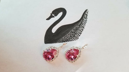 Pendientes de Gala con Cristal Swarovski® Azul Real – Diseño en Gota para Novias y Eventos Especiales